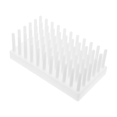 CIYODO Multiuse Lab Tube Holder Organizer Plastic Rack for Drying Storing Test Tubes Science Lab Storage Rack