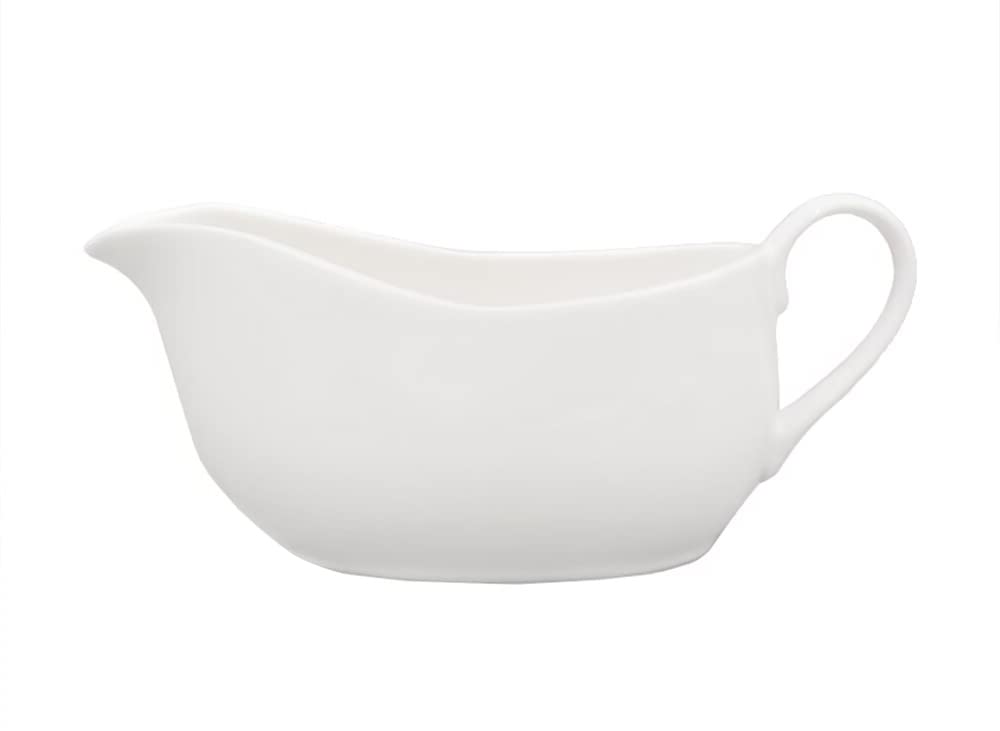 123Arts Gravy Boat Ceramic Sauce Boat for Salad Dressings Creamer Broth Black Pepper,400ml