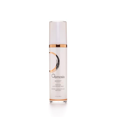OSMOSIS BOOST Peptide Activating Hydrating Facial Mist with Hyaluronic Acid for Aging, Pigmented, Sensitive and Dry Skin, 2.7 Fl Oz