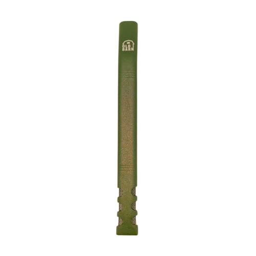 Bomba De Tereré Larga V6 De Inox Com Filtro De Tela 19cm Old Barn Cor:Verde Militar