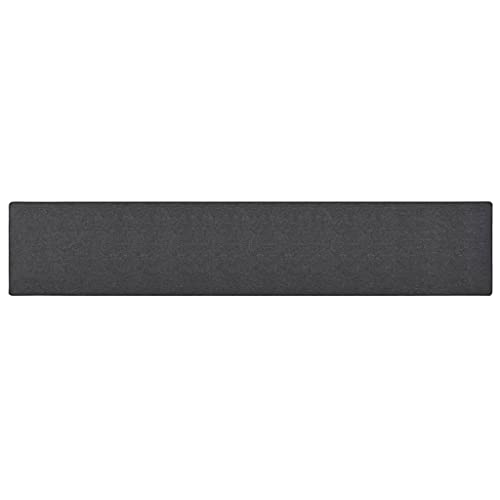 vidaXL Teppichläufer Teppich Läufer Flurteppich Küchenläufer Küchenmatte Wohnzimmerteppich Küche Flur Schlafzimmer Anthrazit 50x300cm Nadelvlies