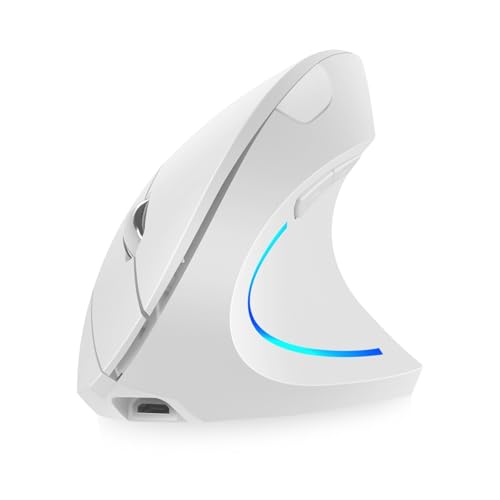 Souris multi dispositifs sans fil double mode rechargeable blanche