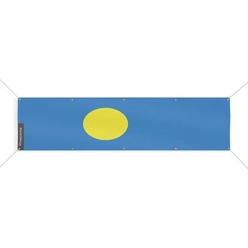 Drapeau Palaos 10 oeillets XL résistant aux déchirures du vent