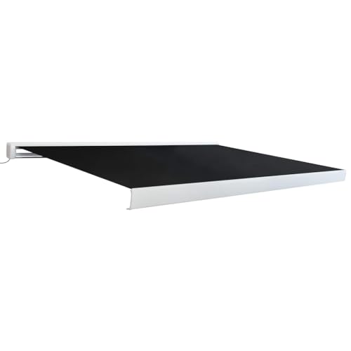 vidaXL Tenda da Sole Retrattile Motorizzata 350cm Antracite Tendalino Parasole