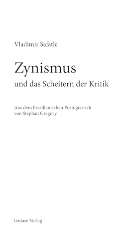 Zynismus und das Scheitern der Kritik Décoder la Crise de la Pensée Critique - 3