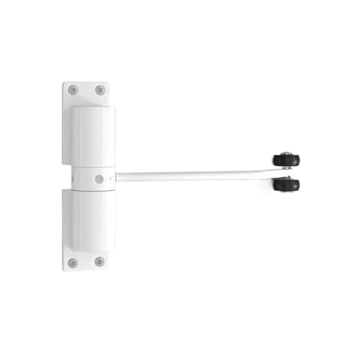 Cierrapuertas automático blanco de doble resorte para puertas batientes 2