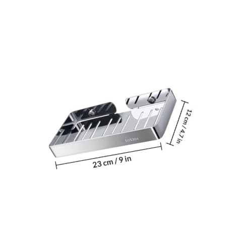 Porte-savonnette inox 304 Operitacx mural sans perçage pour douche - 3