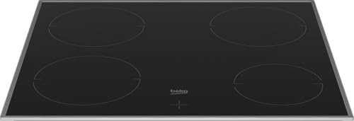 Beko BBUC12020X Einbau-Herd-Set, Multifunktionsofen mit 4 Heizarten und Glaskeramik-Kochfeld, SteamShine-Reinigung, herausnehmbare Vollglas-Innentür, Schwarz/Edelstahl