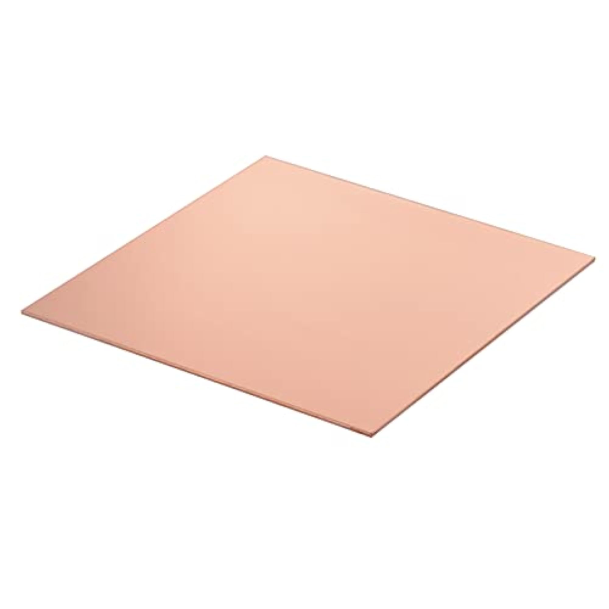 Pure Copper Sheet Plate 6" x 6" x 18 Gauge, 2pcs