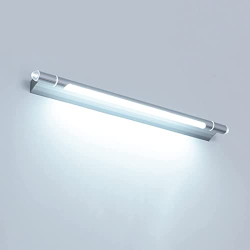 Lampe murale de salle de bain minimaliste argent 65cm au design épuré contemporain