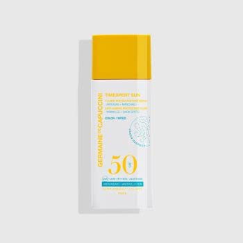 GERMAINE DE CAPUCCINI - TIMEXPERT SUN | Fluido Protector Antiedad SPF 50 con color - Crema solar con color SPF 50 - Protección, antiedad con un toque de color - Evita manchas y arrugas - 50 ml
