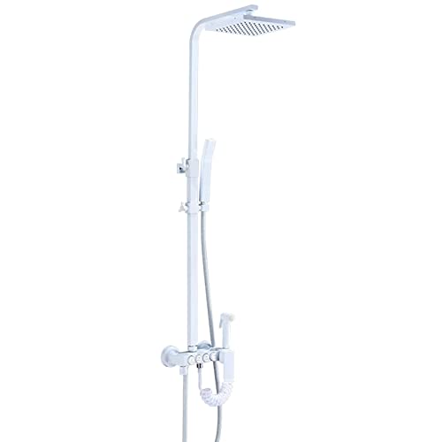 Ensemble de douche blanc résoud vos problèmes d'espace