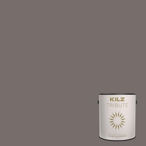KILZ TRIBUTE Interior Paint & Primer, eggshell, acoustic brown