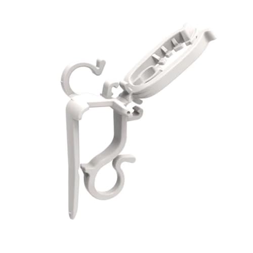 Rocky Mountain Goods Commercial Deluxe Christmas Light Clips - Box of 50 Clips for Shingle, Gutter or Roof - C5,C6,C7,C9,C12,Globe,Mini Lights - Swivel Lock Design - Fast Install Outdoor Clips