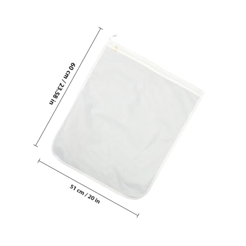 Bolsa para lavar zapatillas de poliéster blanco de tres piezas anti enredos 3