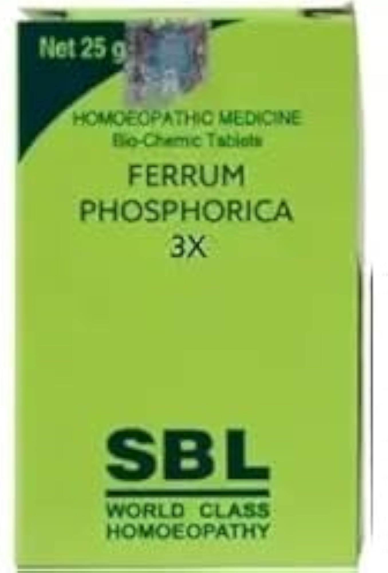 SBL Ferrum Phosphoricum 3x Homeopathic Tablets, 25g