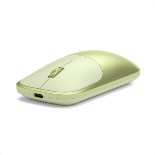 Image of Satechi Slim EX Wireless Mouse, Bluetooth & 2.4 GHz, Quiet Clicks, Citrus | Quiet clicks, anodized aluminum shell, rechargeable battery, for macOS, Windows, iPadOS, Android