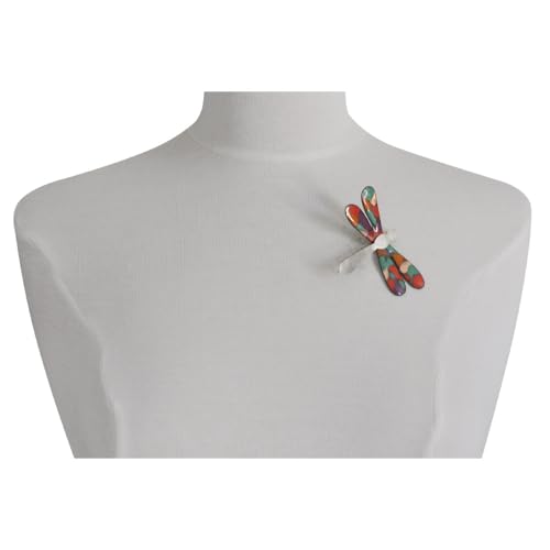 Broche libellule émaillée violette pour sublimer une robe de cérémonie - 2