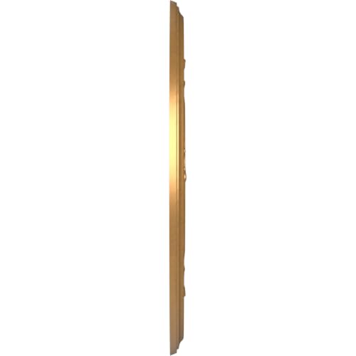 Image of Ekena Millwork CMP13BABGL Baltimore Thermoformed PVC Ceiling Medallion (Fits Canopies up to 5 1 /4 inch), 13 inchOD x 3 1 /2 inchID x 3 /4 inchP, Bright Coat Gold