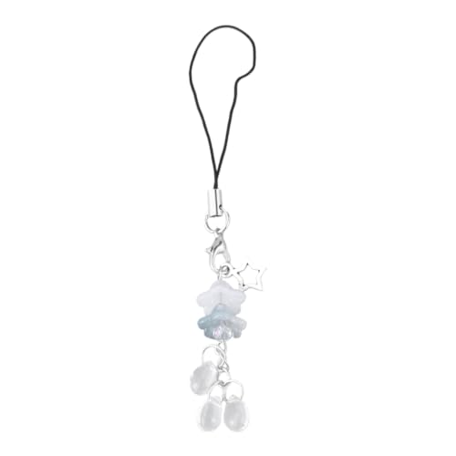 JSGHGDF Phone Charm Star Jellyfish Pendant Keychain Phone Chain Strap Lanyard Backpack Ornament Bag Accessory Car Key Holder