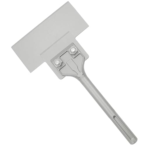 Grattoir SDS Max pour décoller la colle de carrelage et nettoyer le sol