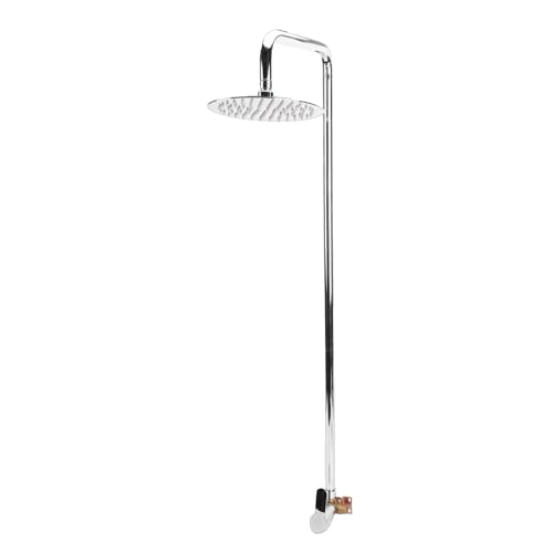 Asixxsix Kit de Ducha Exterior de Acero Inoxidable con una Sola manija y Revestimiento Resistente a la Intemperie para Piscinas, Ideal para Nadadores y visitantes de la Playa.