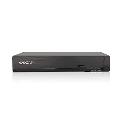 Foscam FN9108HE 8-Kanal 5 MP PoE Netzwerk Video Rekorder, bis zu 16 TB Speicherplatz, H.264/H.265-Videokomprimierung, HDMI & VGA Ausgang