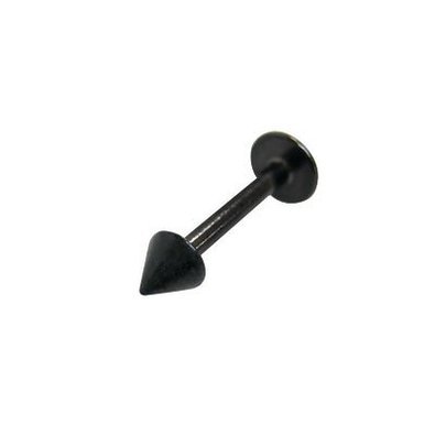 Pierceplex 16 Gauge/1.2 MM -Spike Black Anodized Titanium Labret