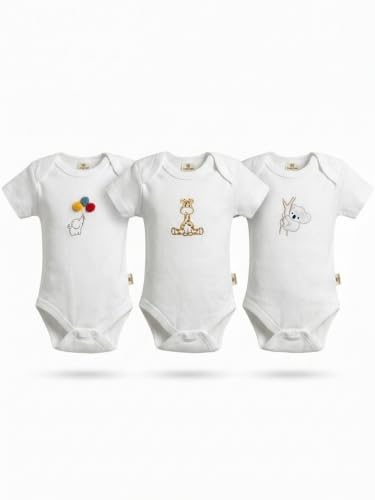 3lü Set Nakış Işlemeli 0-3 Ay/ 3 Yaş Arası%100 Pamuklu…