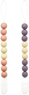 Silicone Dummy Clip for Girl and Boys, 2Pcs Baby Dummy Clips Fit All Soothers and Dummies