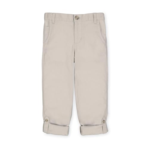 Hope & Henry Boy Baby Boys' Rolled Cuff Pant, 6-12 Months, Stone Linen