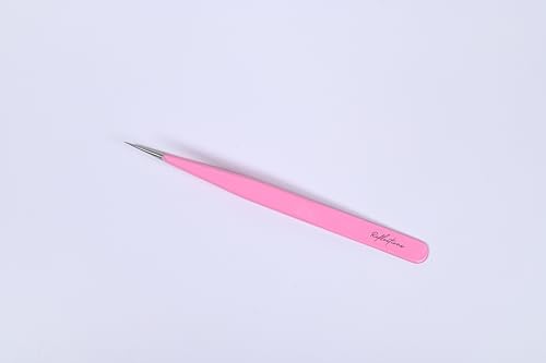 Conjunto de pinças de extensão de cílios de aço inoxidável com volume reto para extensão de cílios p