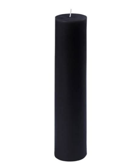 2X9 Inch Big Jumo Giant Black Pillar Candles Non Scented / Unscented For Spell, Removing Negativity, Healing, Home decor, Decoration, Birthday, Cake, Ritual, Reiki, Spa, Meditation / SmokeLess/ DripLess/ OdourLess/ Long Burning-picture-11