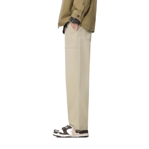 Men's Pants American Retro Spring Autumn Loose Casual Commute Trouser4