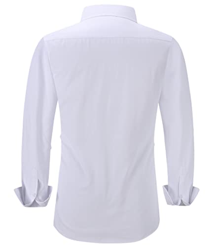 Long Sleeve Dress Shirts for Men - Regular-Fit Casual Button-Down Shirt with Pockets2