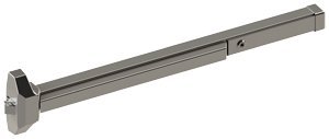 Hager 4700 Series Stainless Steel/Zinc Grade 2 Standard Duty Rim Type Exit Device, 36" Length, Sprayed Aluminum Finish #1