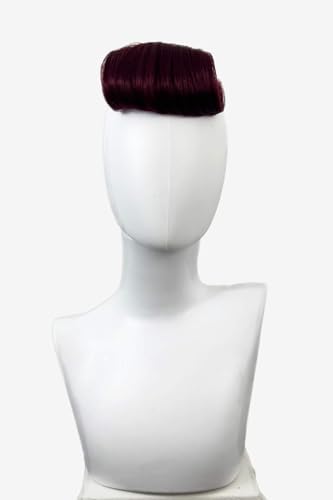 Frange postiche Victory Roll années 1950 Rosa cherry red postiche cheveux frange rouge cerise