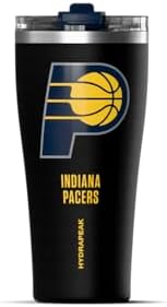 Hydrapeak Officially Licensed NBA Indiana Pacers Roamer 25 oz Stainless Steel Tumbler, Insulated Tumblers, Water Bottle With Straw