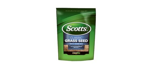Scotts Company 17187 Classic Sun and Shade Mix Grass Seed, 20-Pound, Green