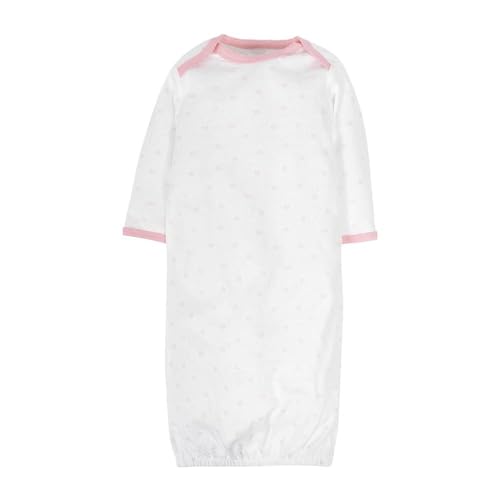 Image of Gerber Baby Girls 4-Pack Sleeper Gown - Soft Cotton Newborn Nightgowns, Elastic Hem Sleepwear Set for Infant Girls