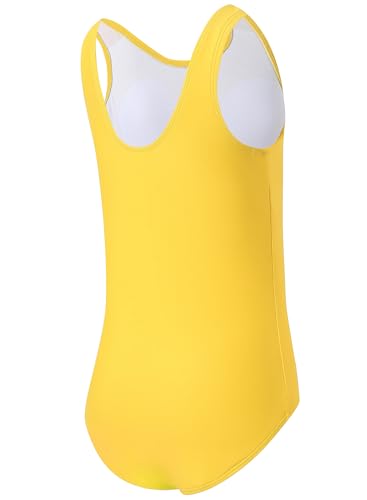Image of One Piece Swimsuit for Girls 6-16 Years with Removable Chest Pad Quick Dry & Stretchy for Swim Team Beach