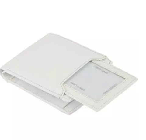 ARFA Super Stylish White Artificial Leather Wallet with ID Slots and ATM Card Holder for Men-image-10