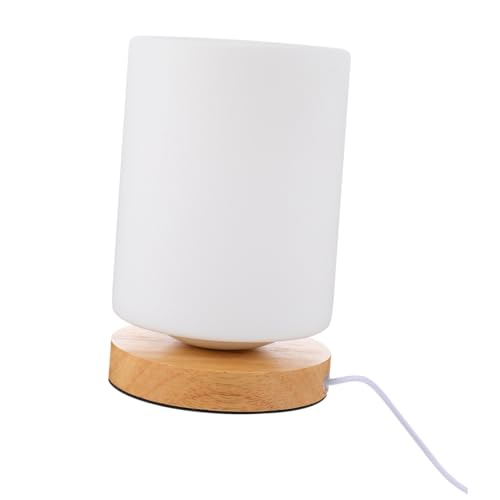 Lámpara de Mesa de Noche LED de Madera Zerodeko con Luz Táctil y USB miniatura 5