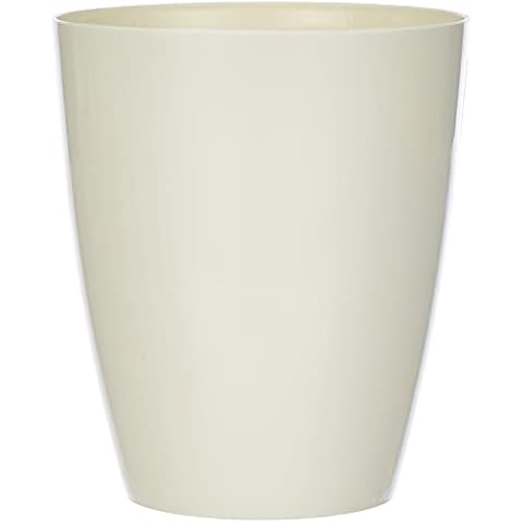 greemotion Orchid Pot 13cm Ornella - Perfectly Sized for Apartments, Dorm Rooms and Living Areas - Small Plastic Orchid Pot in White - Garden Pot - Flower Pot Cover