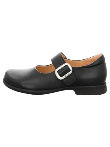Think! Damen PENSA chromfrei gegerbte nachhaltige Halbschuhe, SCHWARZ 0000 – Ansicht 6