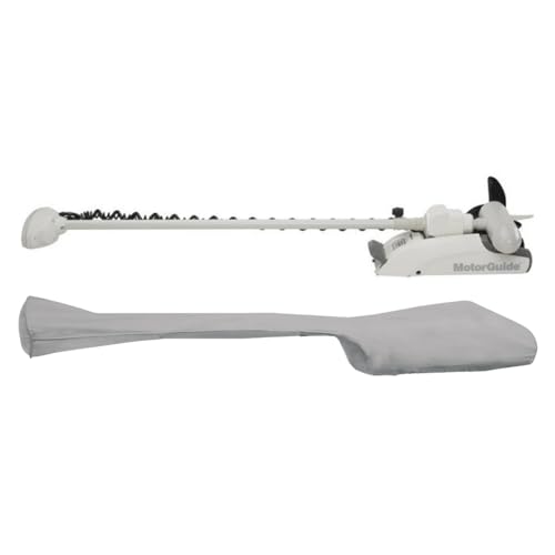 Oceansouth Funda Para Motor De Arrastre MotorGuide Xi3 Wireless (70 Lb, 54 Pulgadas) – Protección Marina Resistente, PVC AtlasXPRO (Blanco)