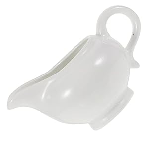Abaodam Ceramic Gravy Boat Ceramica Per Salse e Condimenti Sottile e Resistente Per Ristoranti e Uso Domestico Lavabile Lavastoviglie
