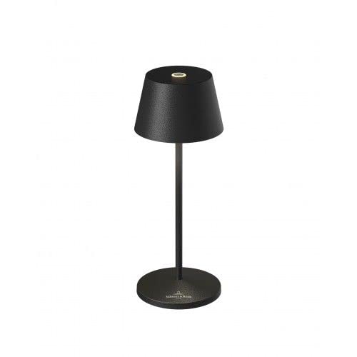 Villeroy & BochSeoul Micro Table Lamp, 2 light colours lamp, 2.3W LED dimmable table light, 10 hours battery run time (Black)