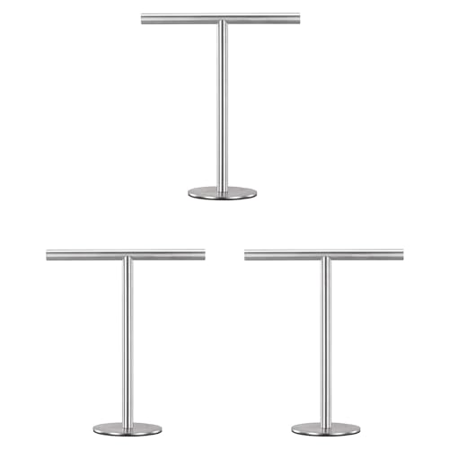 Toallero de pie de acero inoxidable para bano y cocina con base estable 2