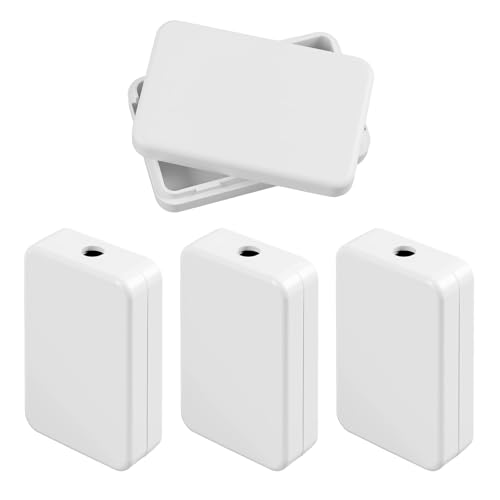 4PCS 55x35x15mm Boîte de Dérivation Mini Compacte en ABS Blanche Boîte de Jonction Électrique...